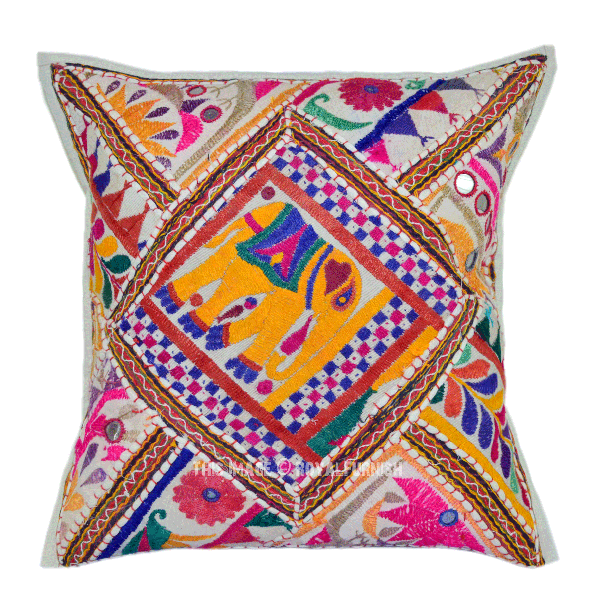 boho elephant pillow