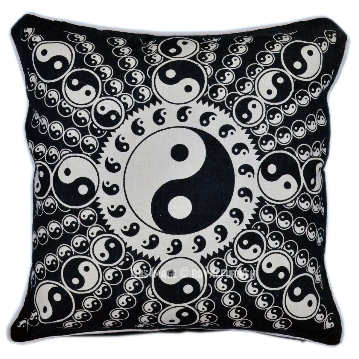 yin yang cat pillow