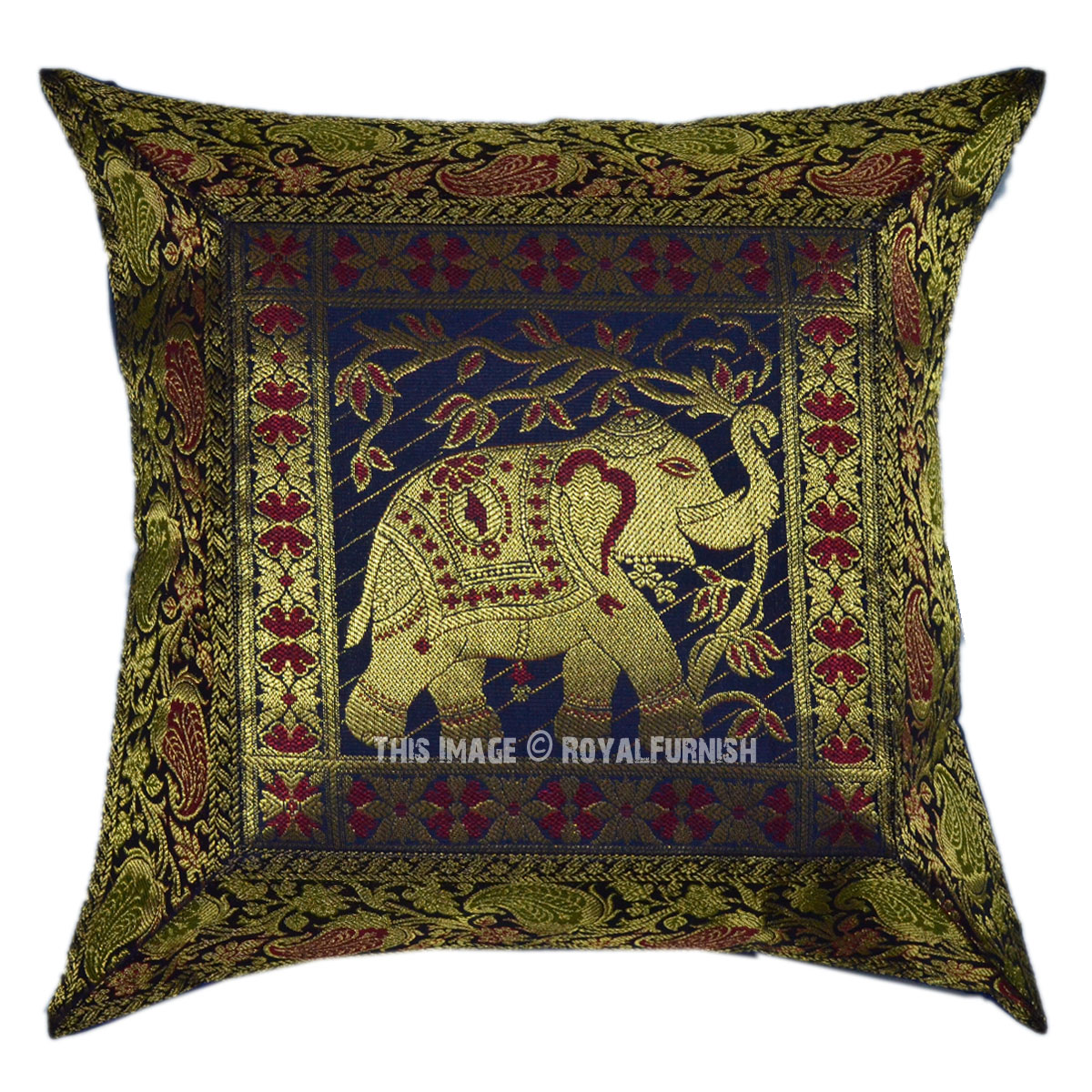 blue elephant cushion