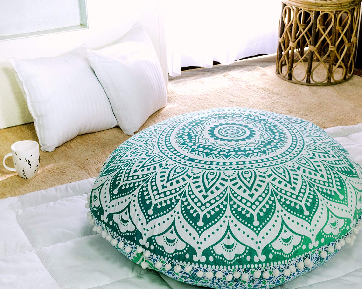 round pillows for bed