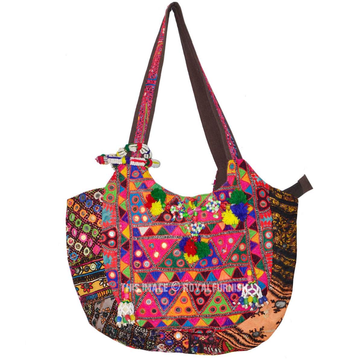 Multi Colored Bohemian Hippie Style Women Shoulder Tote Bag ...