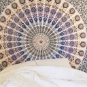 Royal Blue & Yellow Bohemian Throw Mandala Tapestry Bedding Bedspread