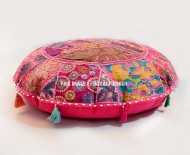 32" Bohemian Patchwork Yoga & Meditation Round Floor Pillow Cover