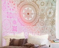 Multicolored Mandala Pattern Prisma Tapestry Wall Hanging
