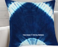 Blue & White Indie Shibori Throw Pillow Cover 16X16 Inch