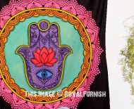 Multi Fatima Hand Hamsa Tapestry Indian Mandala Wall Hanging
