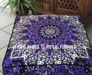 Colorful 3 D Star Mandala Square Floor Pillow Cover, Hippie Dog Beds