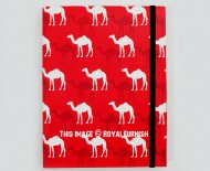 Camel Printed Elastic Lock Handmade Paper Diary Notebook Journal
